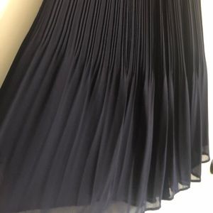Octavia elastic pleated midi skirt